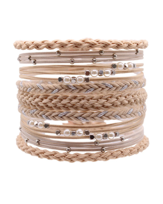 Latte Hair Tie Bracelets