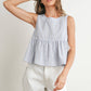 Sky Meadow Peplum Top