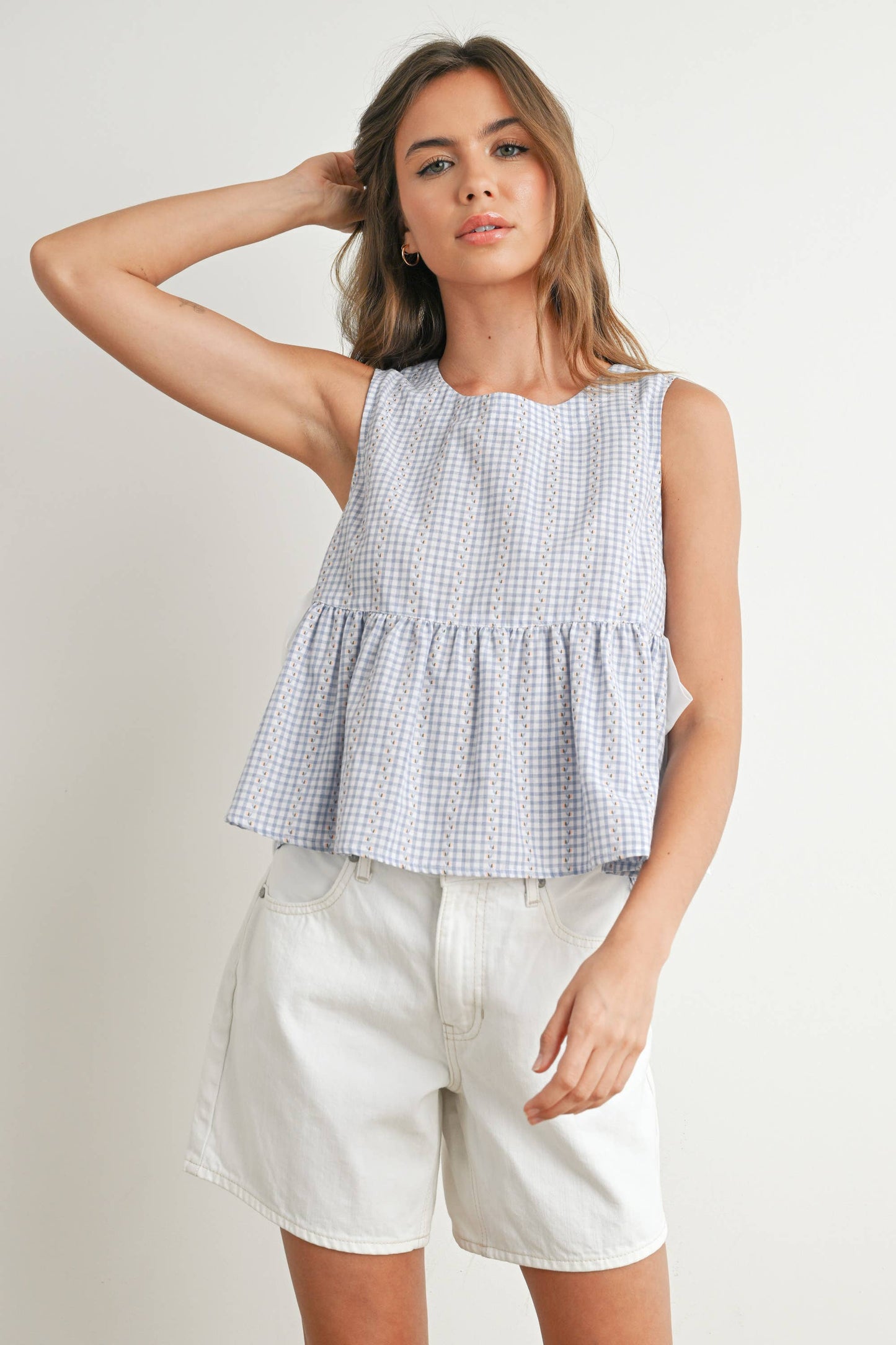 Sky Meadow Peplum Top