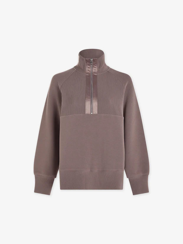Lismore Longline Sweat- Deep Taupe