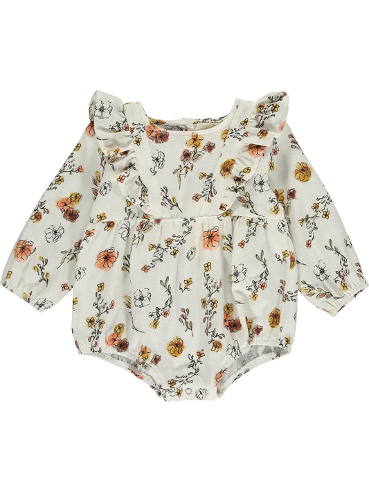 Jenny Bubble in Cream and Autumn Ditsy Floral