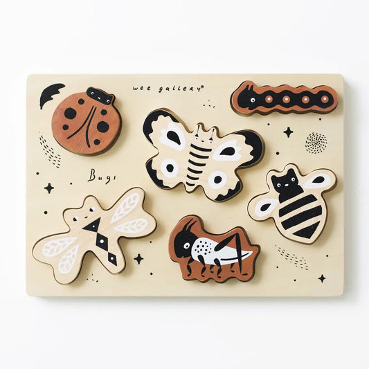 Wooden Tray Puzzle- Bugs - Lulie
