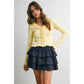 Scalloped Edge Knit Sweater