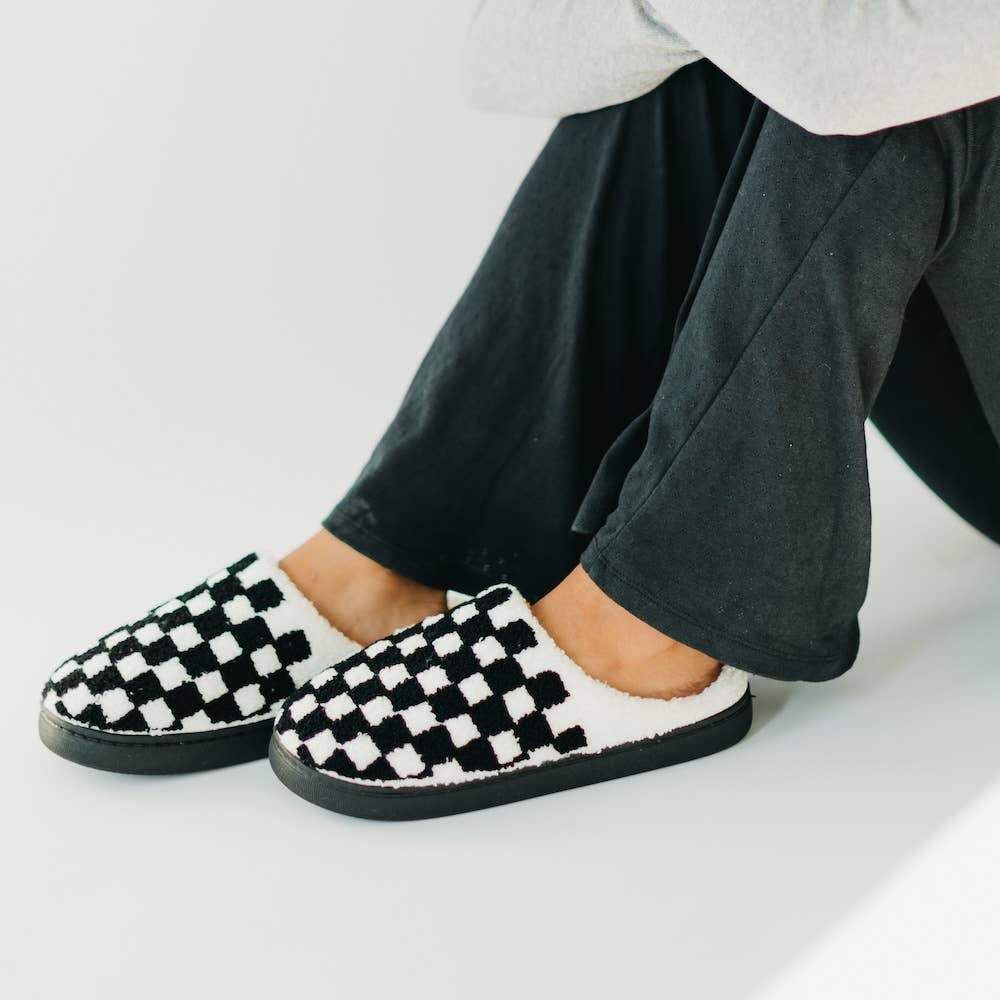 Checkered Slippers 