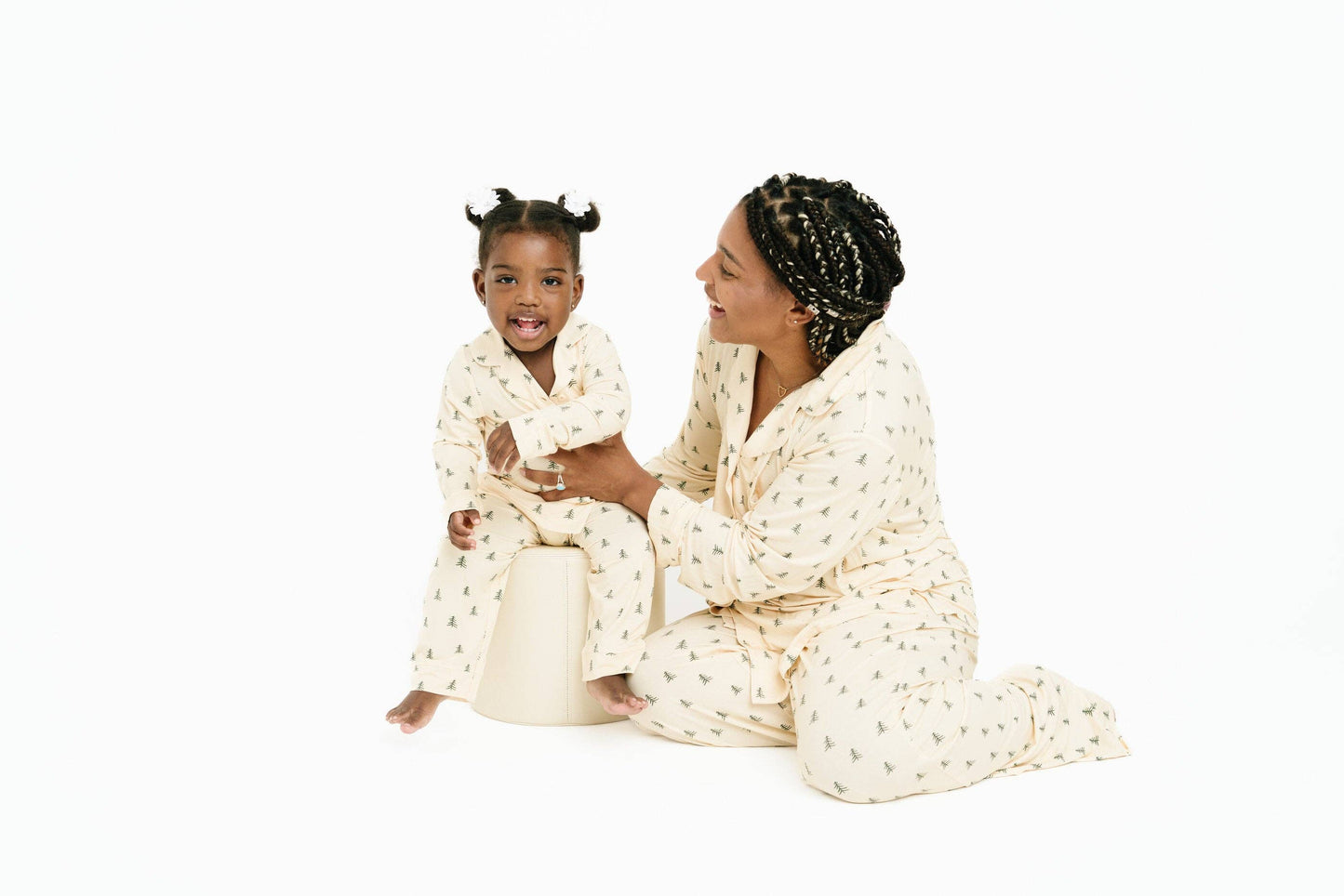 Pine Forest Bamboo Button Up Set