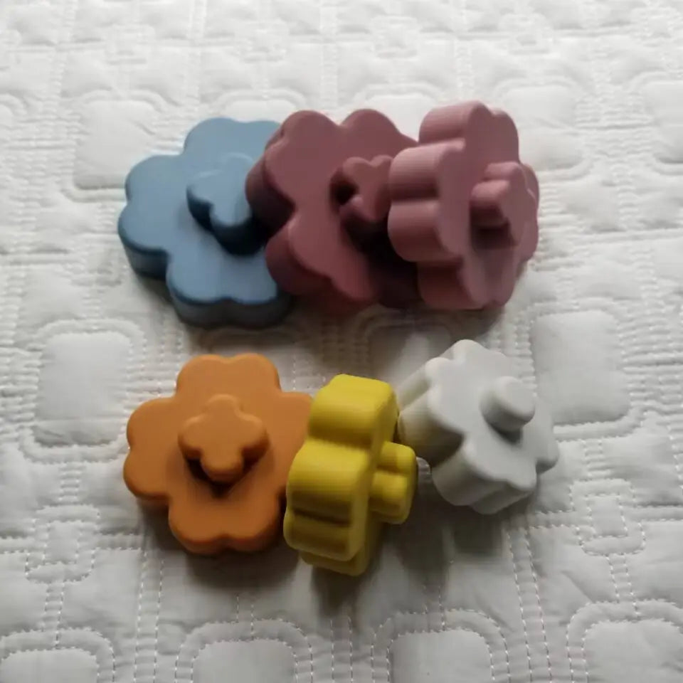 Flower Teether Silicone Baby Stacking Toy