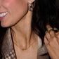 Gold Waterproof Sideways Cross Necklace