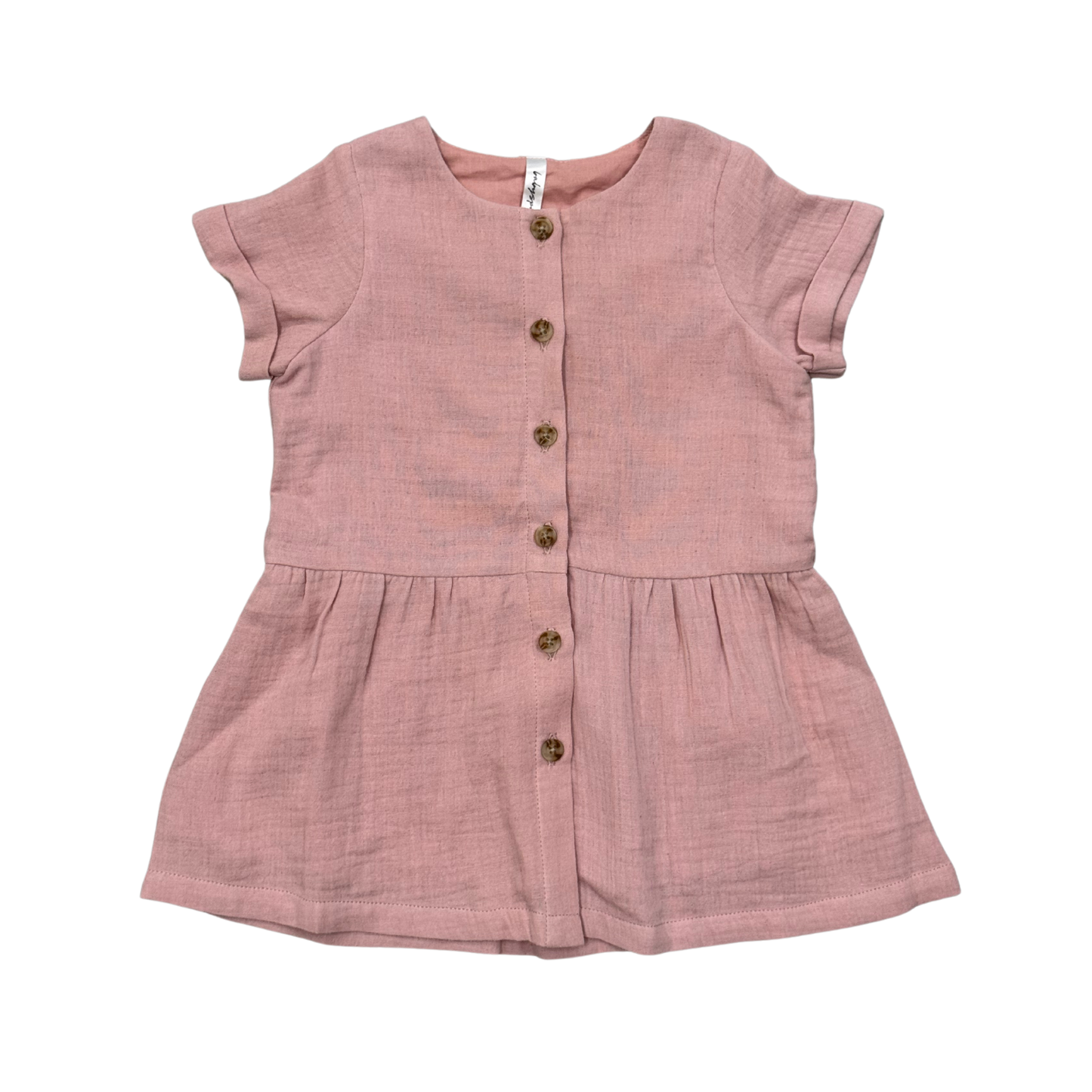 Gauze Button Dress