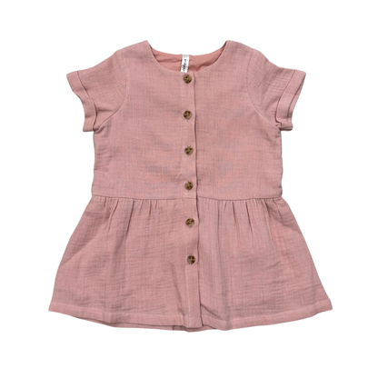 Gauze Button Dress