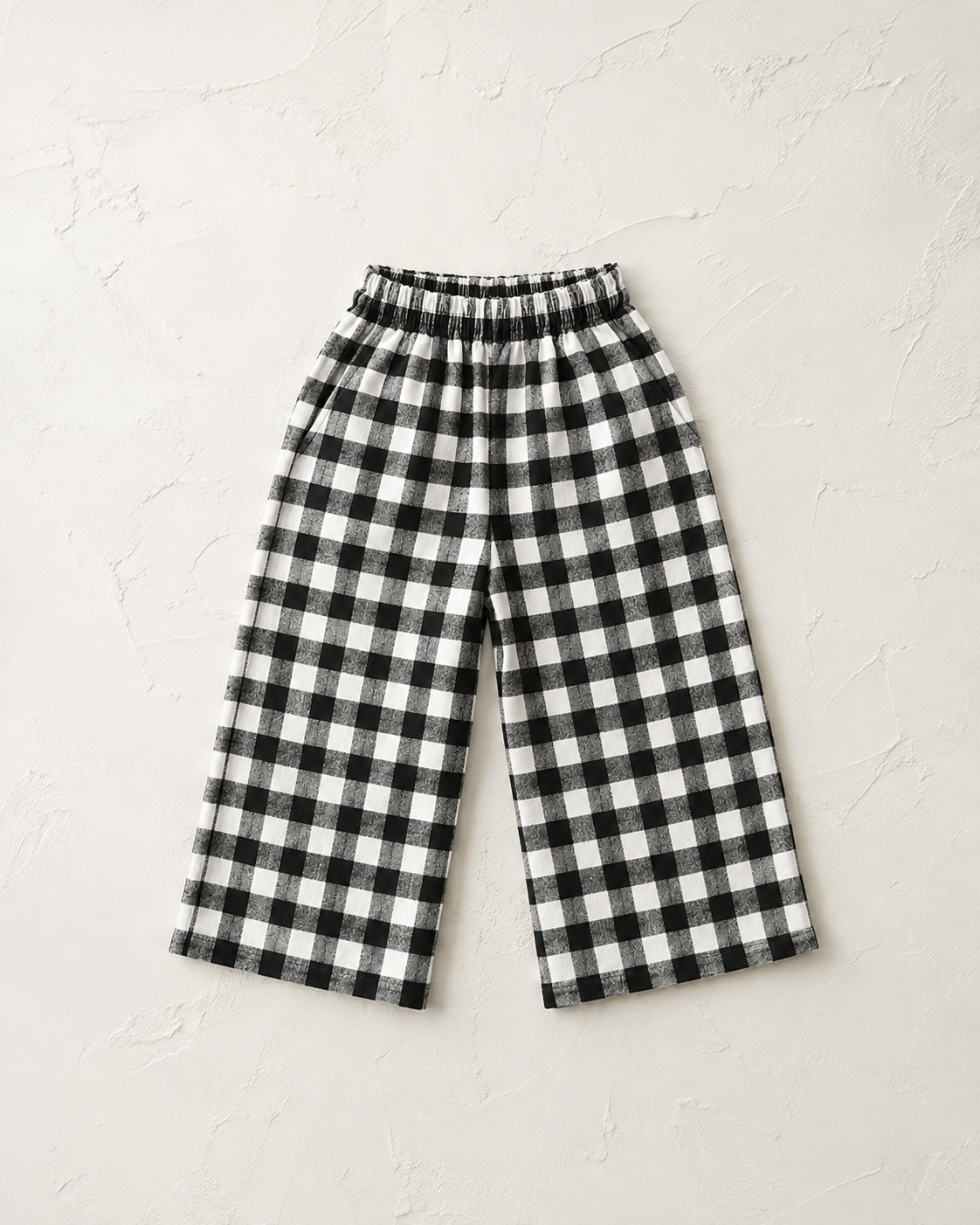 Gingham Pant – Black