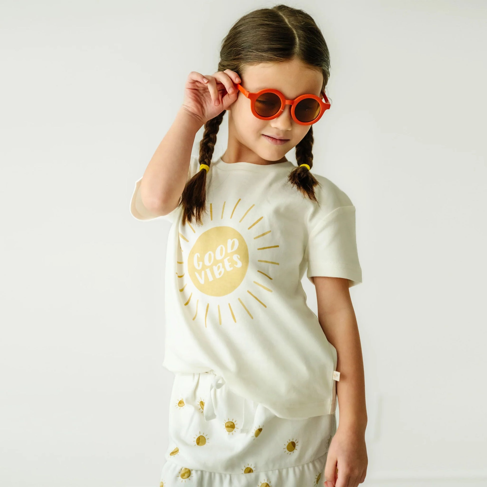 Organic Boxy Tee and Skort - Sunshine - Lulie