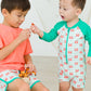 Boys Crabby Cove Dolphin Hem Swim Trunks