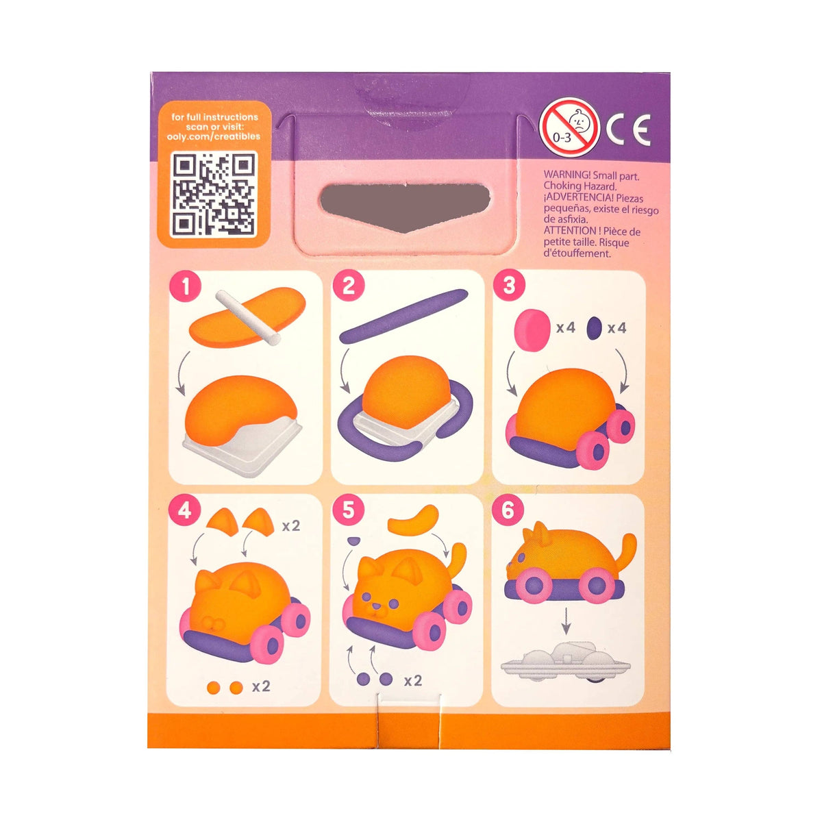 Creatibles Mini Air Dry Clay Car Kit - Turbo Tabby