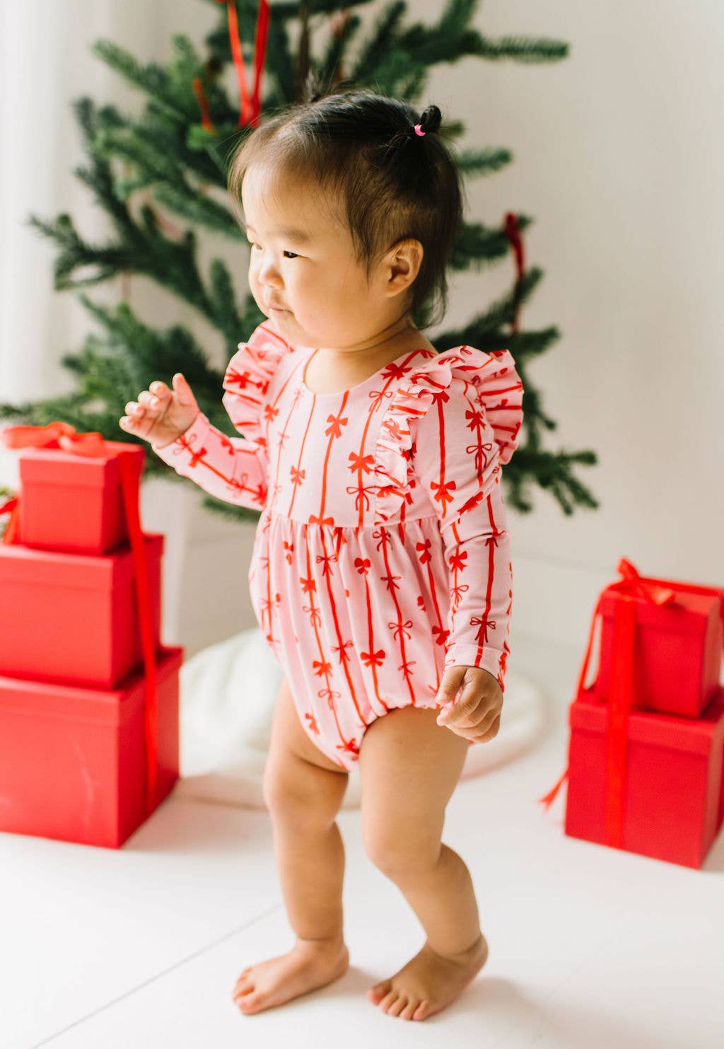 Leah Romper- Dainty Bows