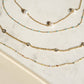 Delicate Pearl Station Chain Necklace