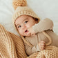 Latte Garter Stitch Knit Bonnet