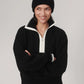 Anika Half-Zip Fleece- Black