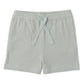 Organic Collar Tee & Shorts Set - Fog Stripes