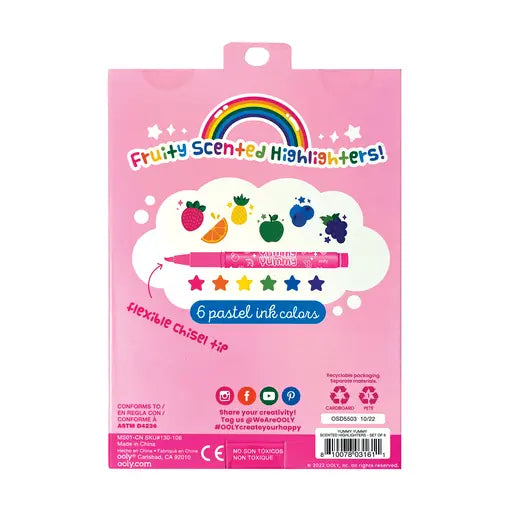 Yummy Yummy Scented Highlighters - Set of 6 - Lulie