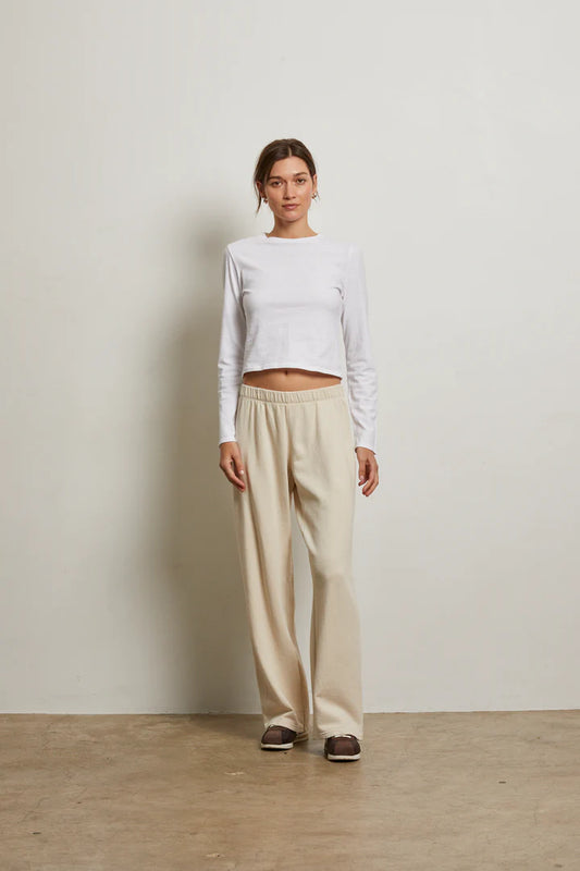 Nora French Terry Pant- Sugar