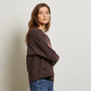 Tyler French Terry Pullover Sweatshirt- Cocoa