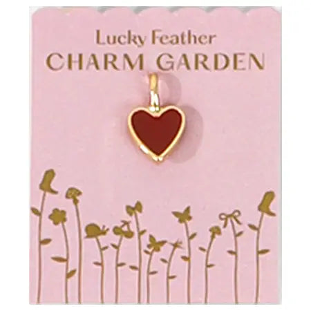 Charm - Red Enamel Heart