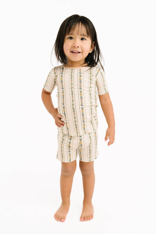 Dainty Daisy Bamboo Shorts Set