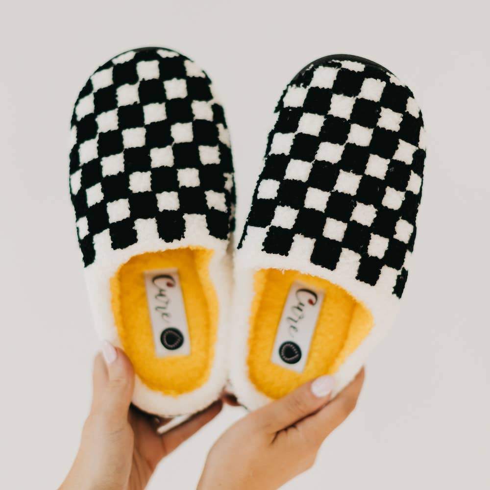 Checkered Slippers 