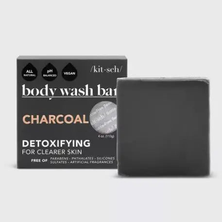 Charcoal Detoxifying Body Wash Bar - Lulie