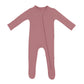 Zippered Footie - Dusty Rose