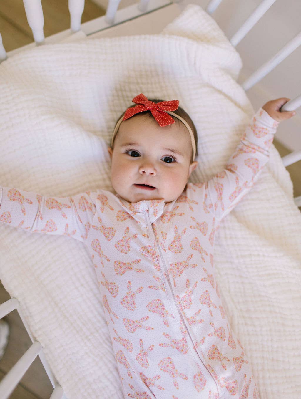 Zippy Bamboo Baby PJ in Ditsy Bunny