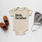 Cream Little Brother Organic Baby *LONG Sleeve* Bodysuit