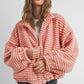 Fall Collared Puffer Jacket - Terracotta