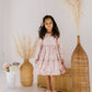 Gwendolyn Ruffle Dress in Crushed Blush