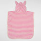 Kids Character Hooded Towel Cotton Candy Pink Stripe