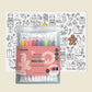 Jingle Bells Reusable Color-In Activity Mat