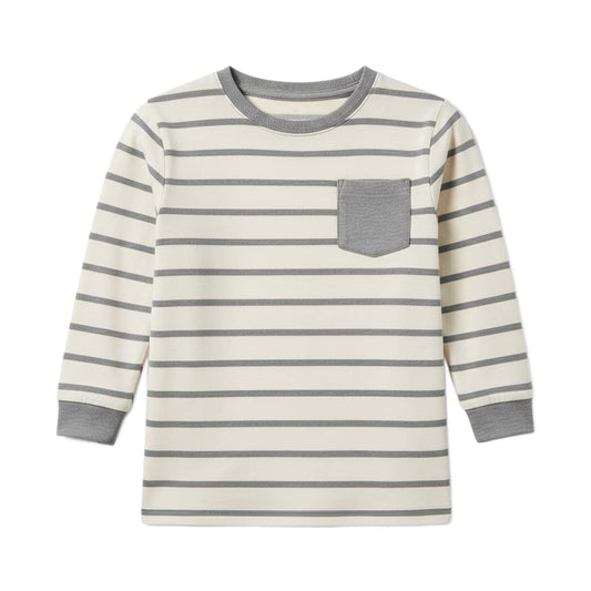 Perrin Long Sleeve Tee - Bob Stripe