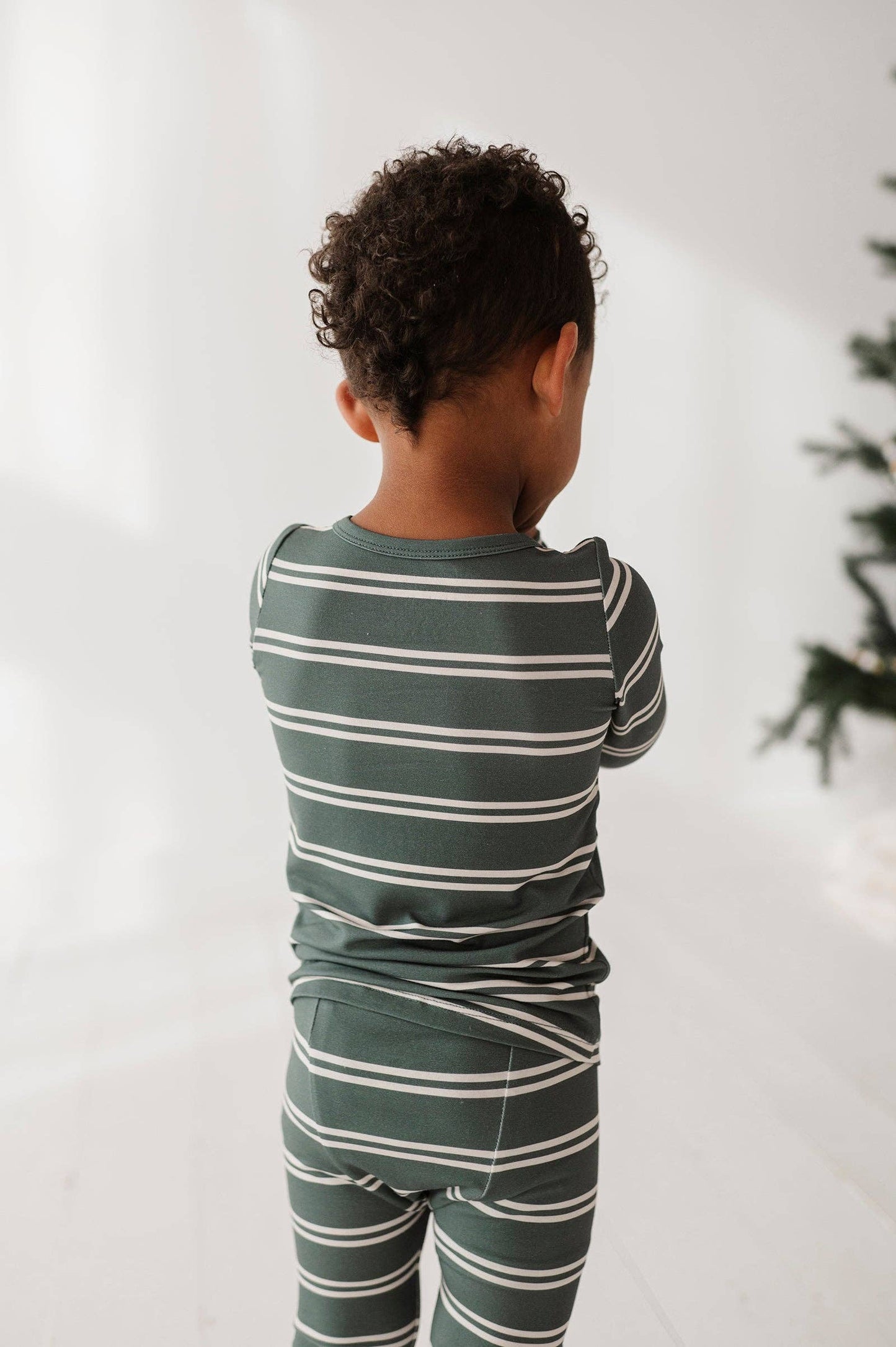 Bamboo Two Piece Set- Pine Stripe