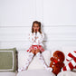Candy Cane oversized kids drop shoulder