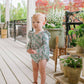 Leah Romper- Wildflower Grid