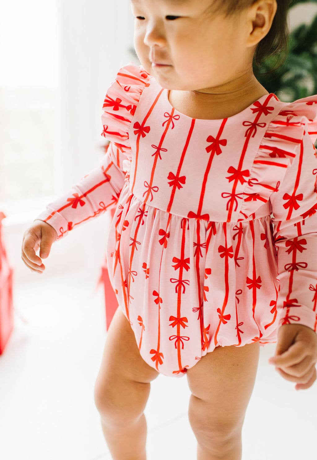 Leah Romper- Dainty Bows