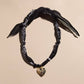Black Bandana Charm Necklace