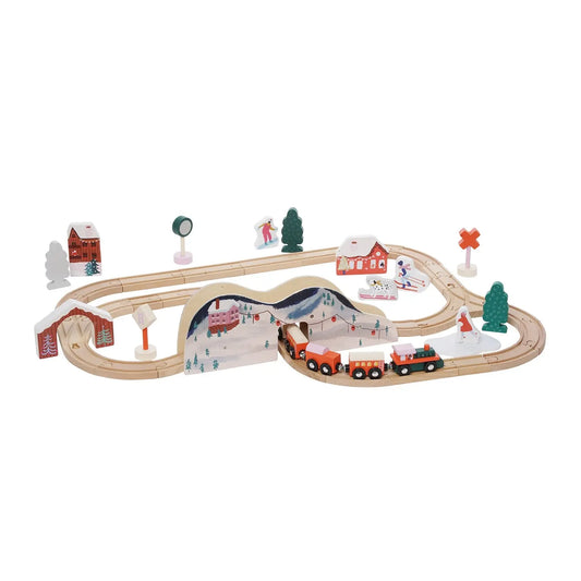 Alpine Express Wooden Toy Train Set - Lulie