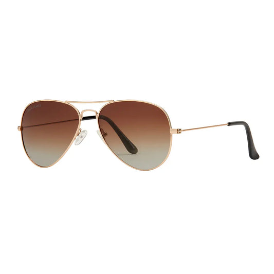 Wright Ii - Gold / Gradient Brown Polarized Lens - Lulie