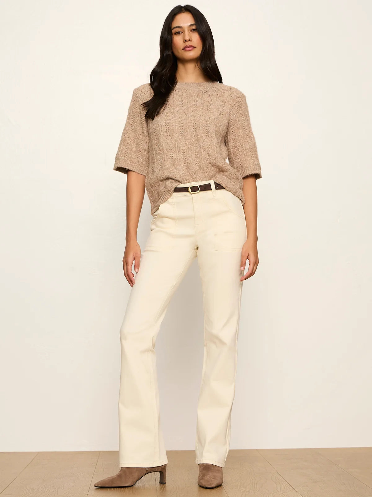 Pointelle Sweater Tee