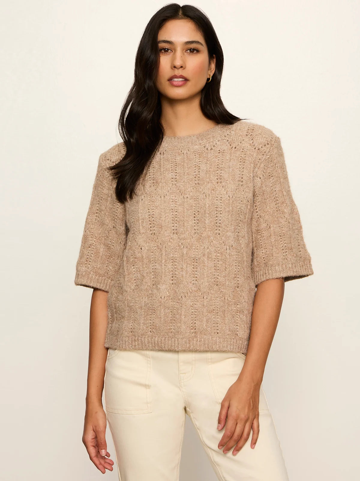 Pointelle Sweater Tee