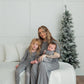 Bamboo Zip Pajamas- Green Gingham