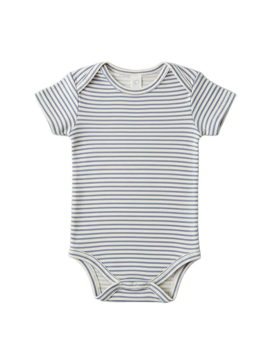 Afton Bodysuit - Bay Stripe / Ivory + Sea