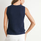Flag Print Knitted Sleeveless Sweater