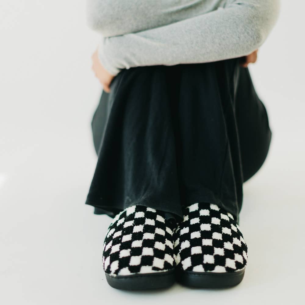 Checkered Slippers 